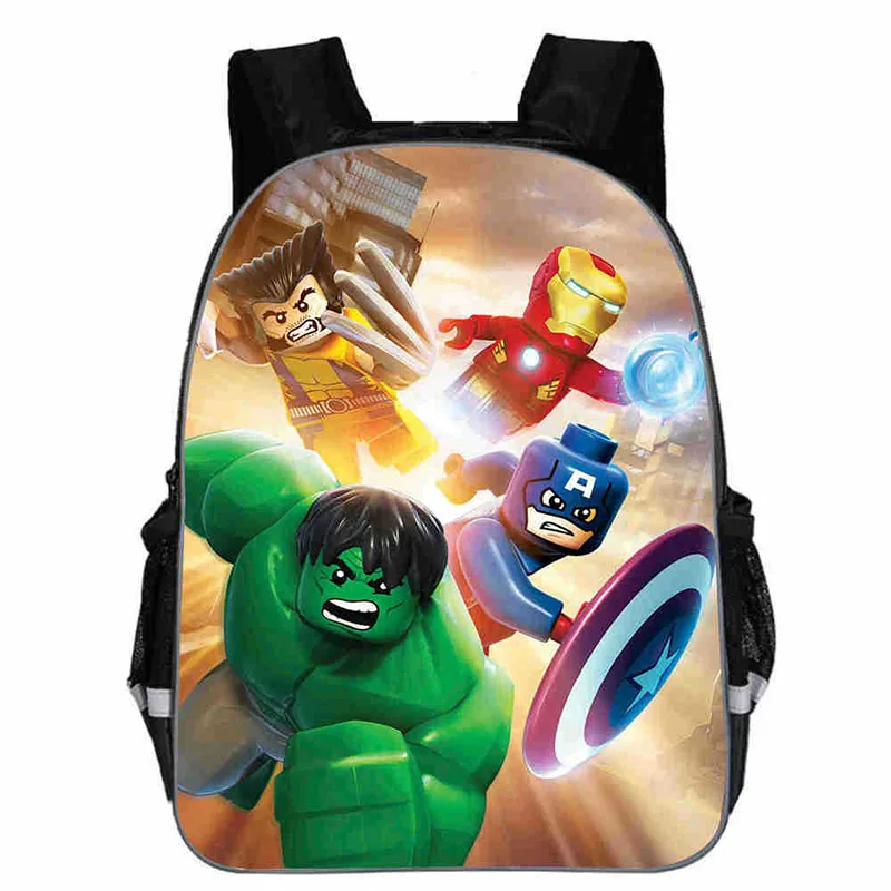 12 дюймов Супер герой Железный человек детский сад рюкзак дети школьные ранцы для мальчиков малышей рюкзаки дети Bookbag - Цвет: 028