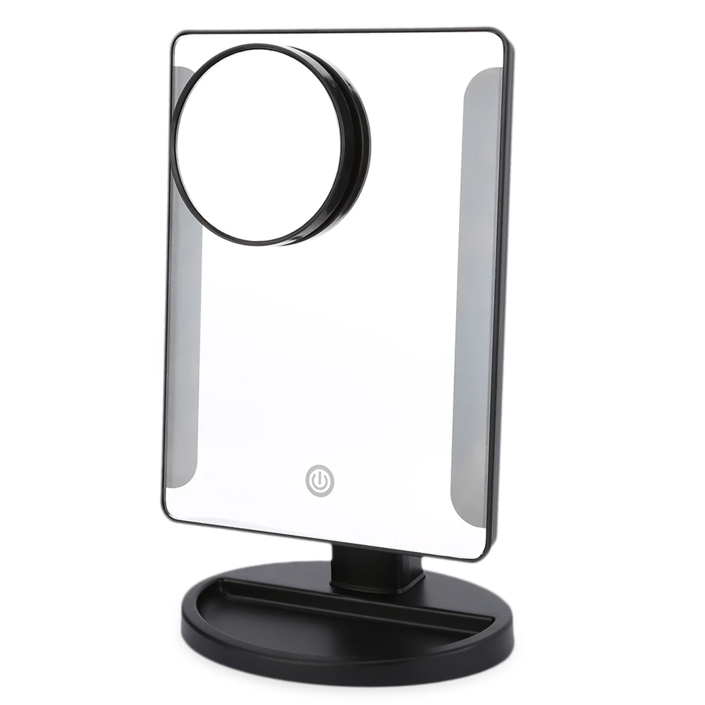 

36 LEDs Folding Mirrors Makeup Mirror Magnifying Adjusted Lighted LED USB Touch Screen Portable Luminous Cosmetic Mirrors
