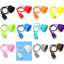 Современные красочные подвесные светильники для столовой подвесные лампы из силикагеля тринадцать цветов E27 держатель