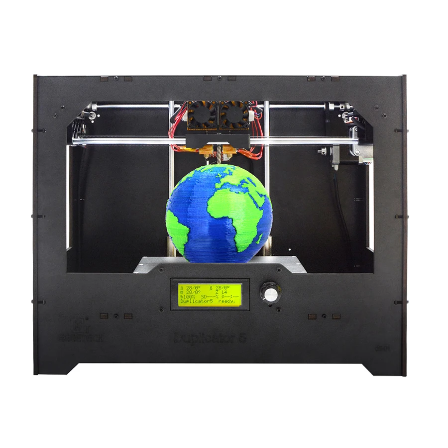 Koop Geeetech DIY 3D Printer Duplicator 5 Dual Extruder met Wi Fi Module Cloud gebaseerde Smart EasyPrint 3D APP Gratis Verzending