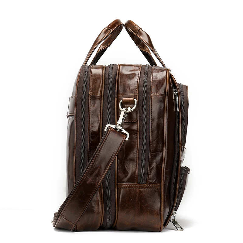 WESTAL Для мужчин Портфели сумка из натуральной кожи тоут на плечо для путешествий