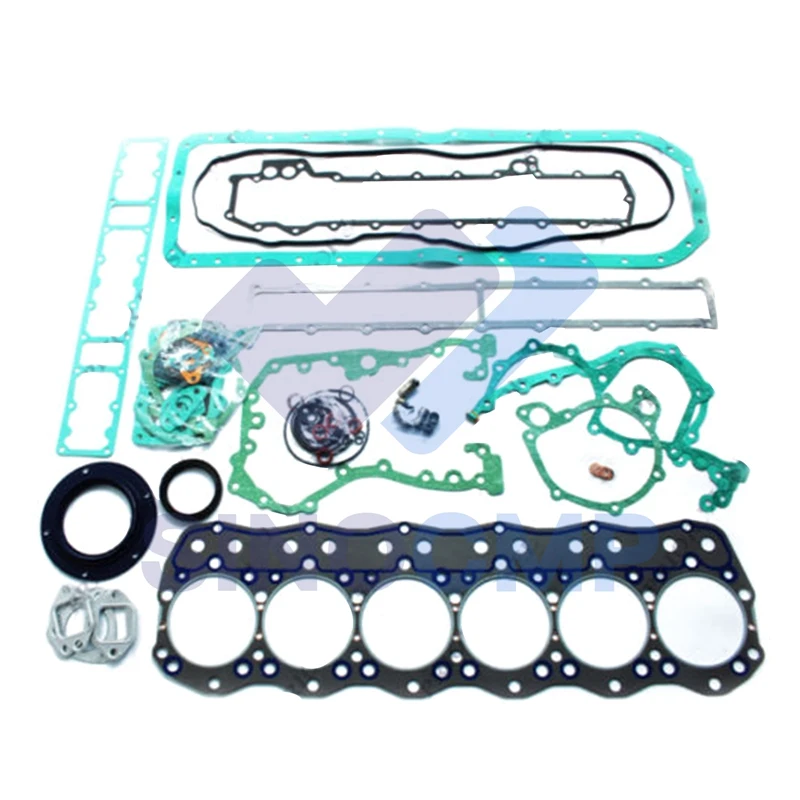 Mitsubishi 6D16 6D16T Engine Gasket Kit For Kobelco SK330 Cat Kato Excavator