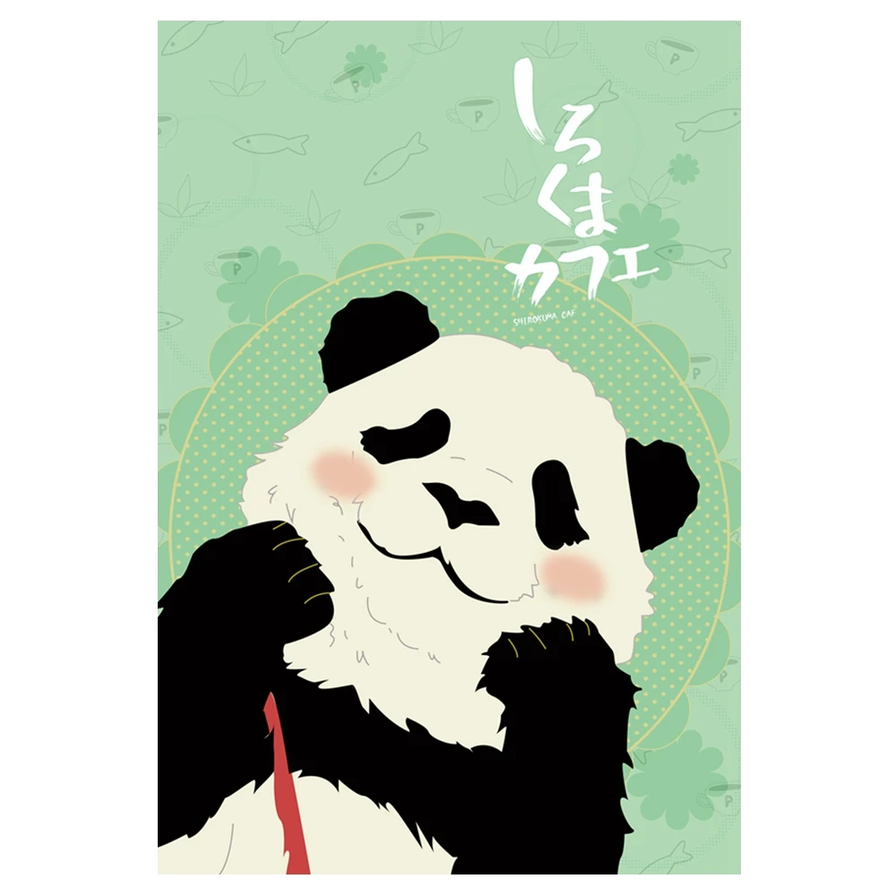 Anime Jk Kartun Shirokuma Cafe Panda Beruang Kutub Penguin Flanel