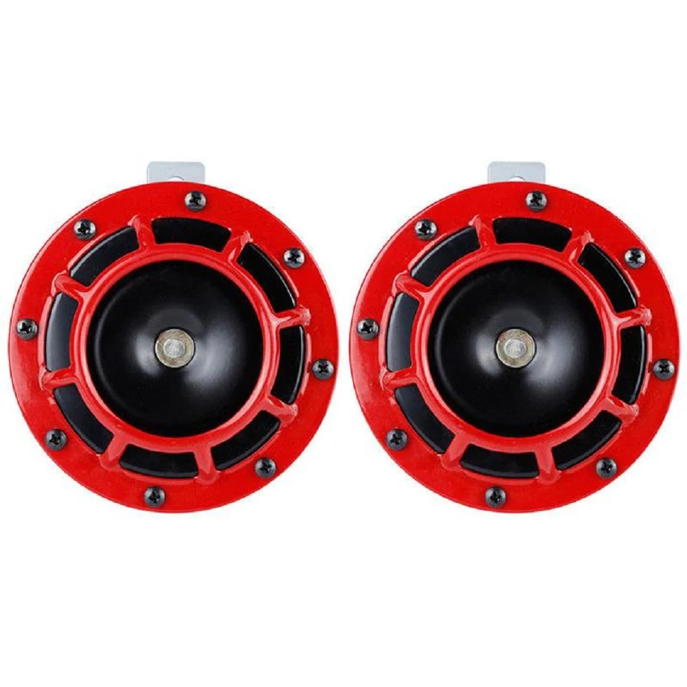 Super Pair Vehicle Low High Dual tone Electric Air Horn Trumpet 12V