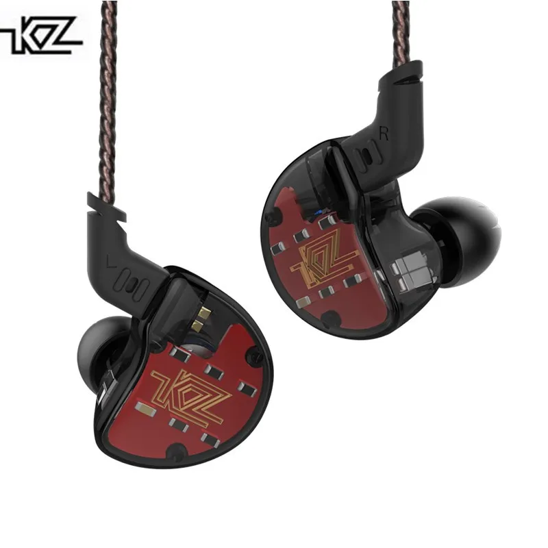 

New KZ ZS10 4BA with 1 Dynamic Hybrid In Ear Earphone HIFI DJ Monito Running Sport Earphone Earplug Headset Upgraded