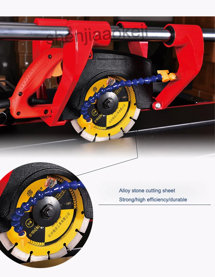 1800 Вт Электрический Мульти-функциональные Настольный станок для резки плитки D-7 высокое Мощность автоматическая пила для резки плитки резак камнерезная машина 220 В 1 шт