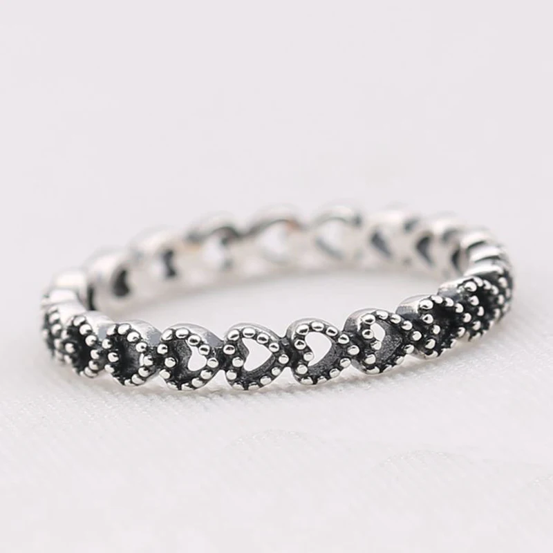 

Compatible with European Jewelry Linked Love Silver Rings 100% 925 Sterling Silver Jewelry DIY Wholesale