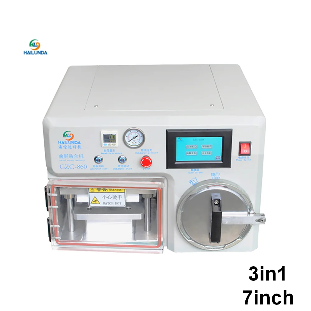

OCA Vacuum Laminating Machine for Samsung Edge Curved Screen Repair All in One Laminator Bubble Remove High Precise Type
