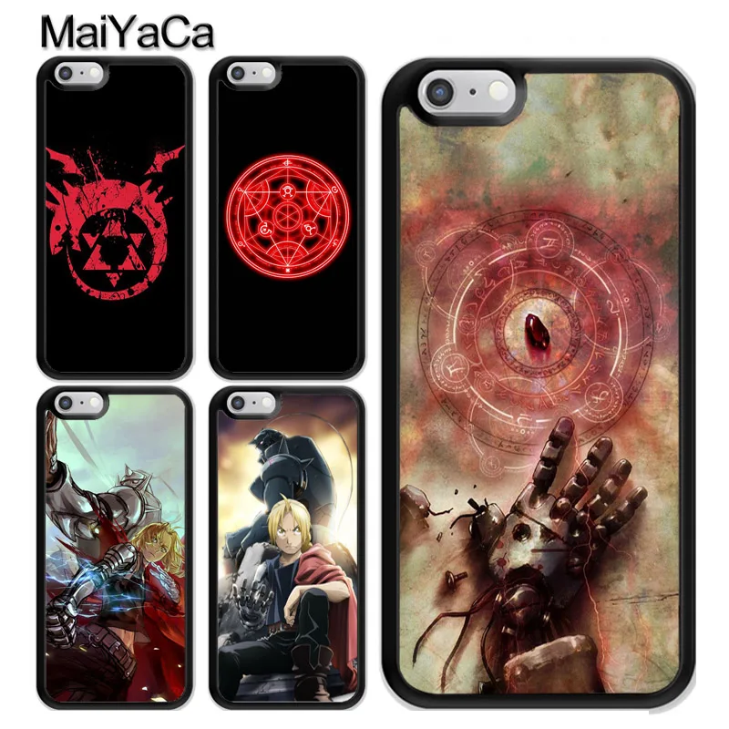 Goedkoop MaiYaCa Fullmetal Alchemist Flamel Ouroboros Telefoon Case Coque voor iPhone 7 8 Plus 5 5 s SE 6 6 s Plus X TPU Case Achterkant Funda