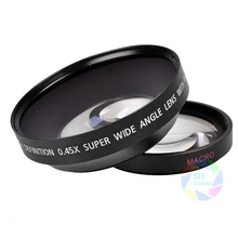 67mm Digital High Definition 0.43x Wide Angle Lens With Optics Macro Lens for Canon Rebel T5i T4i T3i 18-135mm for Nikon