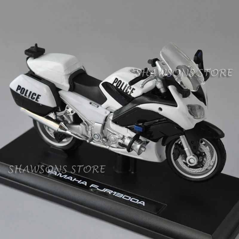 Литая модель игрушки Maisto 1:18 Yamaha FJR1300A полицейский Мотоцикл миниатюрная копия