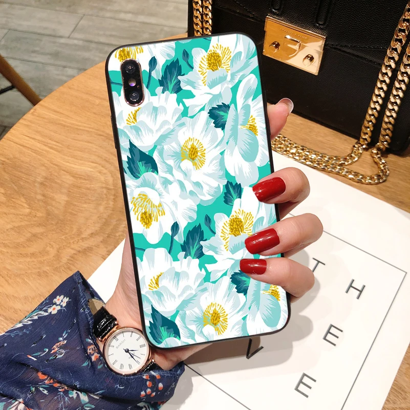 

Lily Flower Phone Cases For iphone 6 6S 7 8 plus For iphone X XR XS Max Case Silicone Back Cover Case Printed Coque