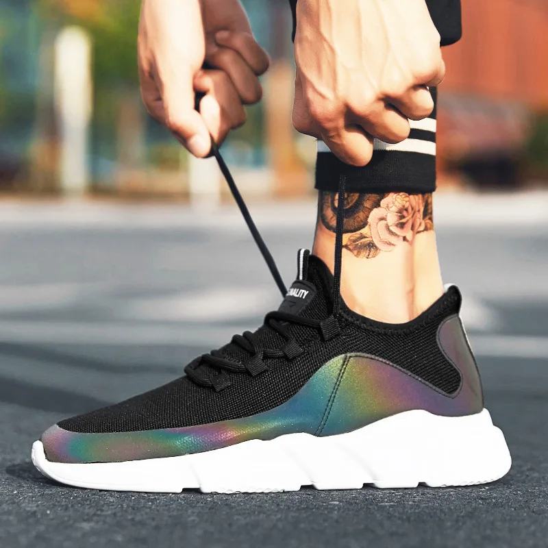 Hommes Solide Garçons Noir Concise Vulcaniser D'hiver Chaussures Patchwork blanc Bande Sneakers Décontractées Mode Respirant Mesh Air Toile qvnOZxEXY