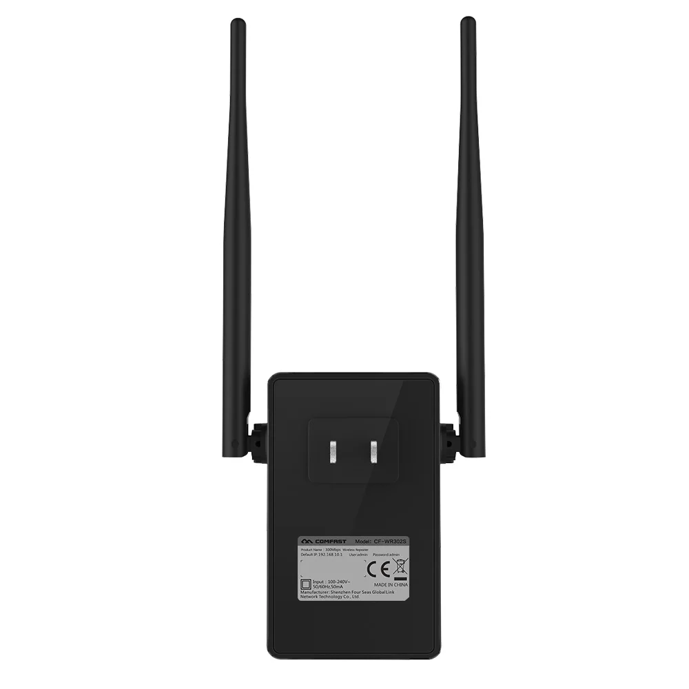 6 шт. COMFAST 300 Мбит/с беспроводной Wi-Fi маршрутизатор Wi-Fi повторитель 2,4 ГГц 802.11n маршрутизатор с 2 * 5dbi антенна Встроенный двойной чип CF-WR302S