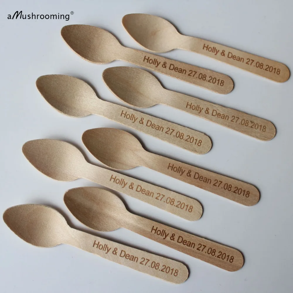 Wooden Spoons Personalized, Engraved Mini Spoons, Cooking Party Favors