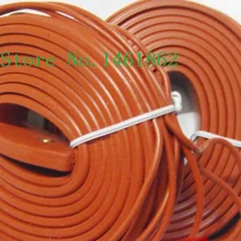 26 мм x 3 m 240 W 220 V Высокое качество электрическое отопление силиконовый трубопровод тепловой сети отслеживание ремень силиконовая резиновая труба нагреватель