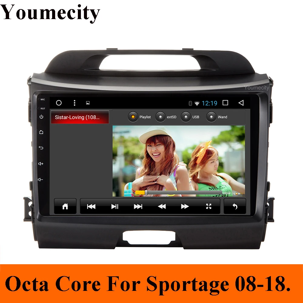 Youmecity Android 8 1 автомобильный dvd плеер Gps для KIA Sportage r 2009 2010 2014 2011 2012 2013 2015 Радио RDS Wi Fi BT