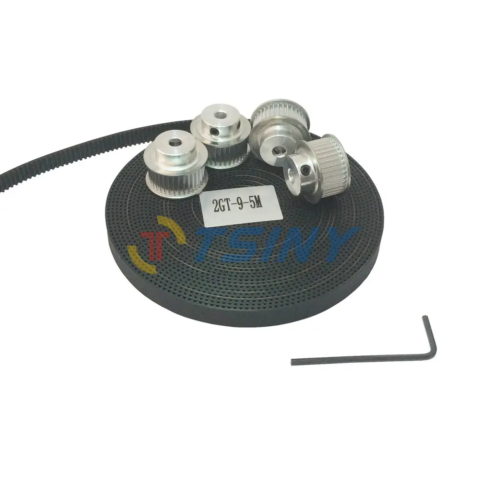 GT2 Open Ended Timing Belt Width 9mm Length 5 Meter & 4pcs 40 Teeth Timing Belt idler Pulley Bore 5mm 8mm Teeth Width 10mm цена GT2 Open Ended Timing Belt Width 9mm Length 5 Meter & 4pcs 40 Teeth Timing Belt idler Pulley Bore 5mm 8mm Teeth Width 10mm цены онлайн