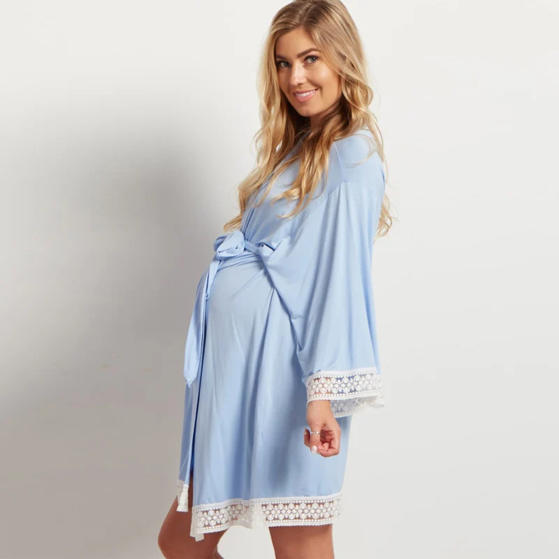 

Pregnancy Breathable Maternity Dress 2019 New Summer Wear Cotton Long Dresses For Pregnant Women Comfortable Sleeping clothing