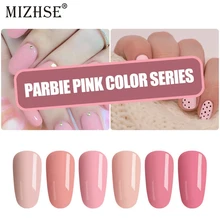 MIZHSE розовый цвет УФ гель лак длинный прочный ноготь гель DIY гель УФ лак Led гель для ногтей продукты для маникюра