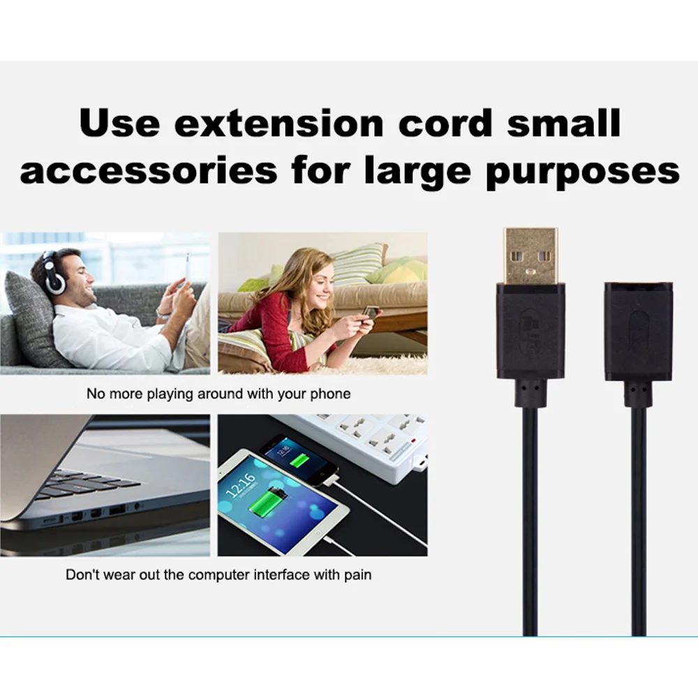 Кабель Удлинитель USB 2 0 1 м штекер гнездо|Кабели для MP3/MP4-плееров| |