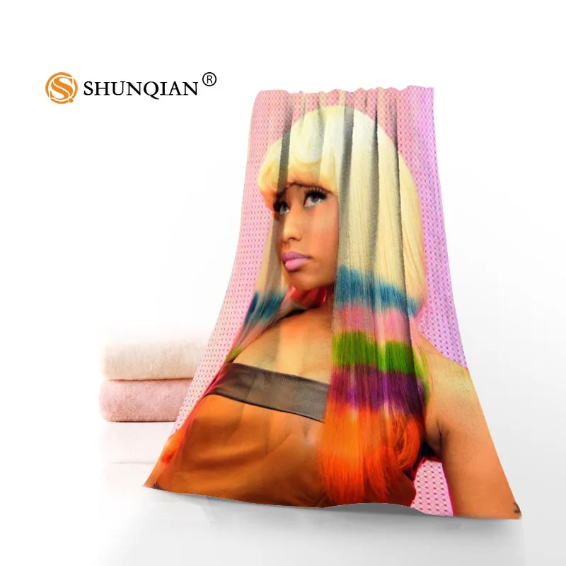Горячая Заказная Nicki Minaj полотенце напечатанное хлопковое лицо/банные полотенца из микрофибры Ткань для детей, мужчин и женщин полотенце для душа s A7.24-1 - Цвет: 7