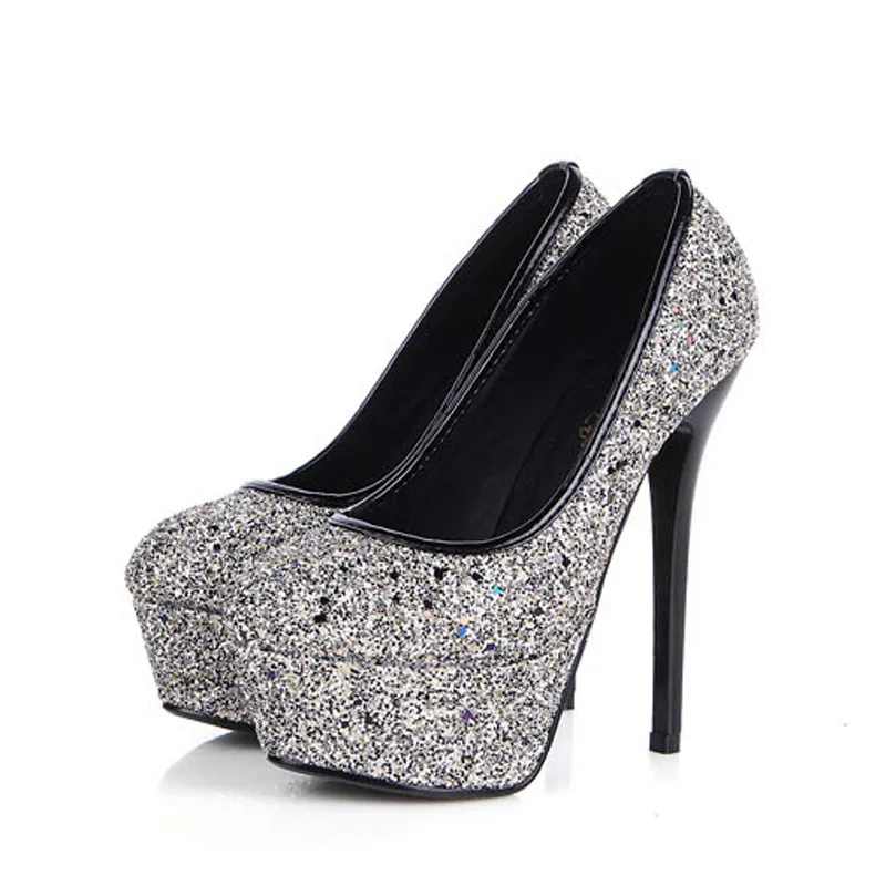 2015 New Arrival Fashion Sexy Platform font b Women b font Pumps Thin High heeled Shoes