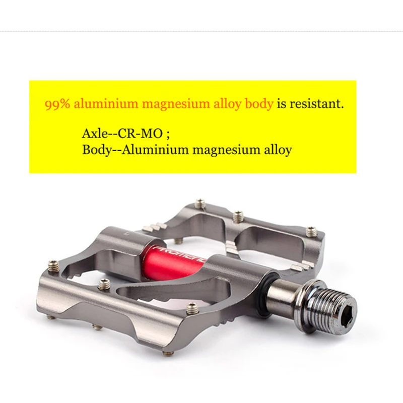Бренд 245 г Cr-Mo мост ультра-светильник педали для велосипеда с ЧПУ из магниевого сплава педали для горного велосипеда шоссейные MTB 6 подшипников корпус из сплава черный