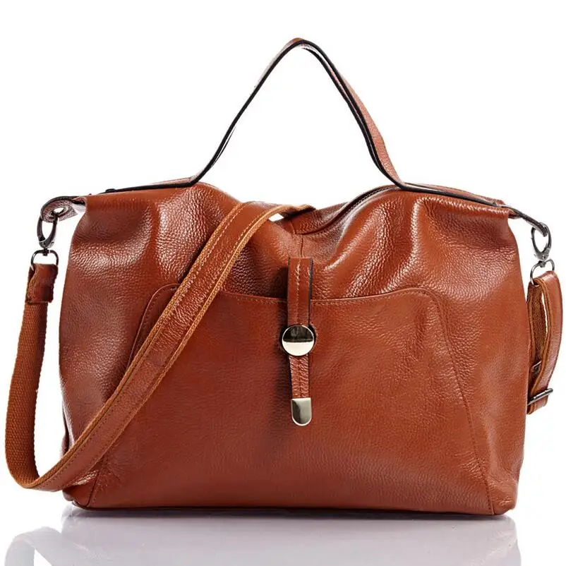 New Designer Genuine Leather Bag Fashion Women Handbag Brand New Designer Genuine Leather Bag Fashion Women Handbag Brand Bolsas Femininas Messenger Red Tote With Pocket In Shoulder Bags From Luggage