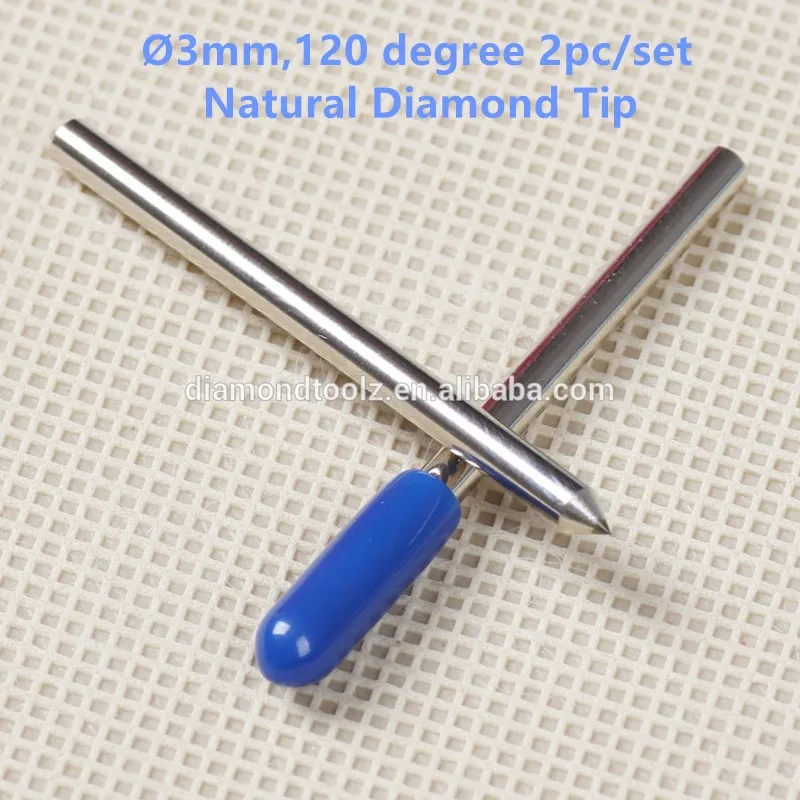 3X120degree 2pcs set natural diamond drag