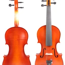 4/4 5 струнная скрипка твердое Пламя клен ель с футляром для скрипки Лук профессиональный звук