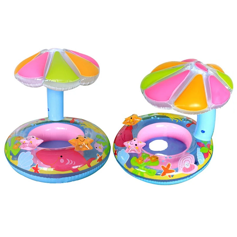 Для детей, От 3 до 6 лет, дизайн, детское милое плавательное сиденье, плавающее кольцо с зонтиком, детские надувные аксессуары для плавания, A012