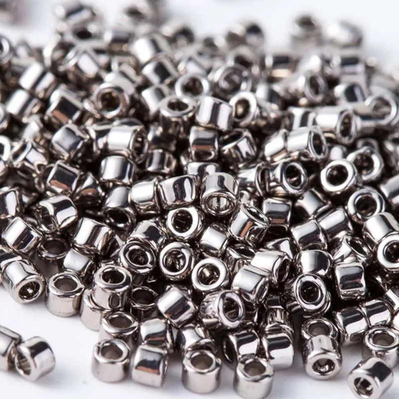 DB21 (2)Taidian Delica Beads 110 Miyuki Seedbeads Handmade Jewelry Finding Making Metallic Dark Kaspberry DB12 35gramslot