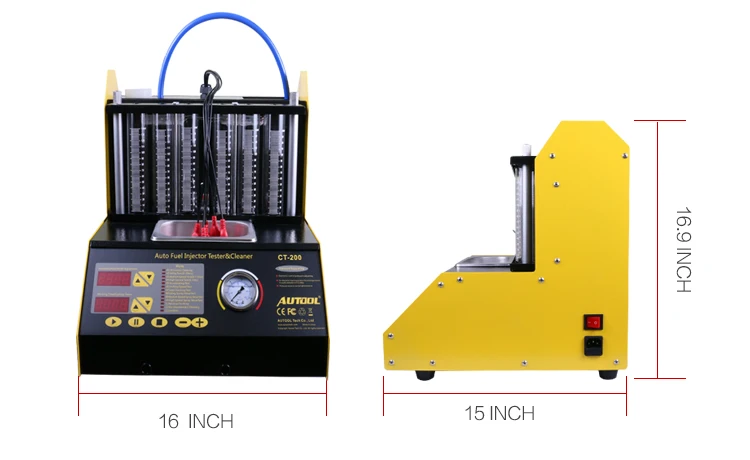AUTOOL CT200 Авто инжектор топлива очиститель тестер для бензина 6/4 цилиндр мотоцикла 220/110 В лучше, чем CNC602A