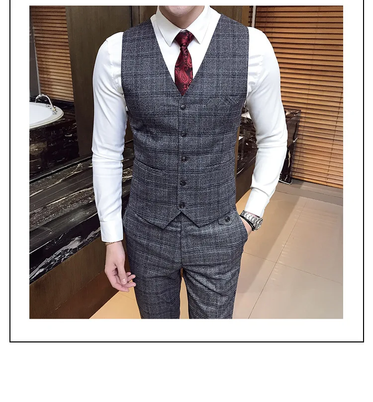 Men's plaid suit