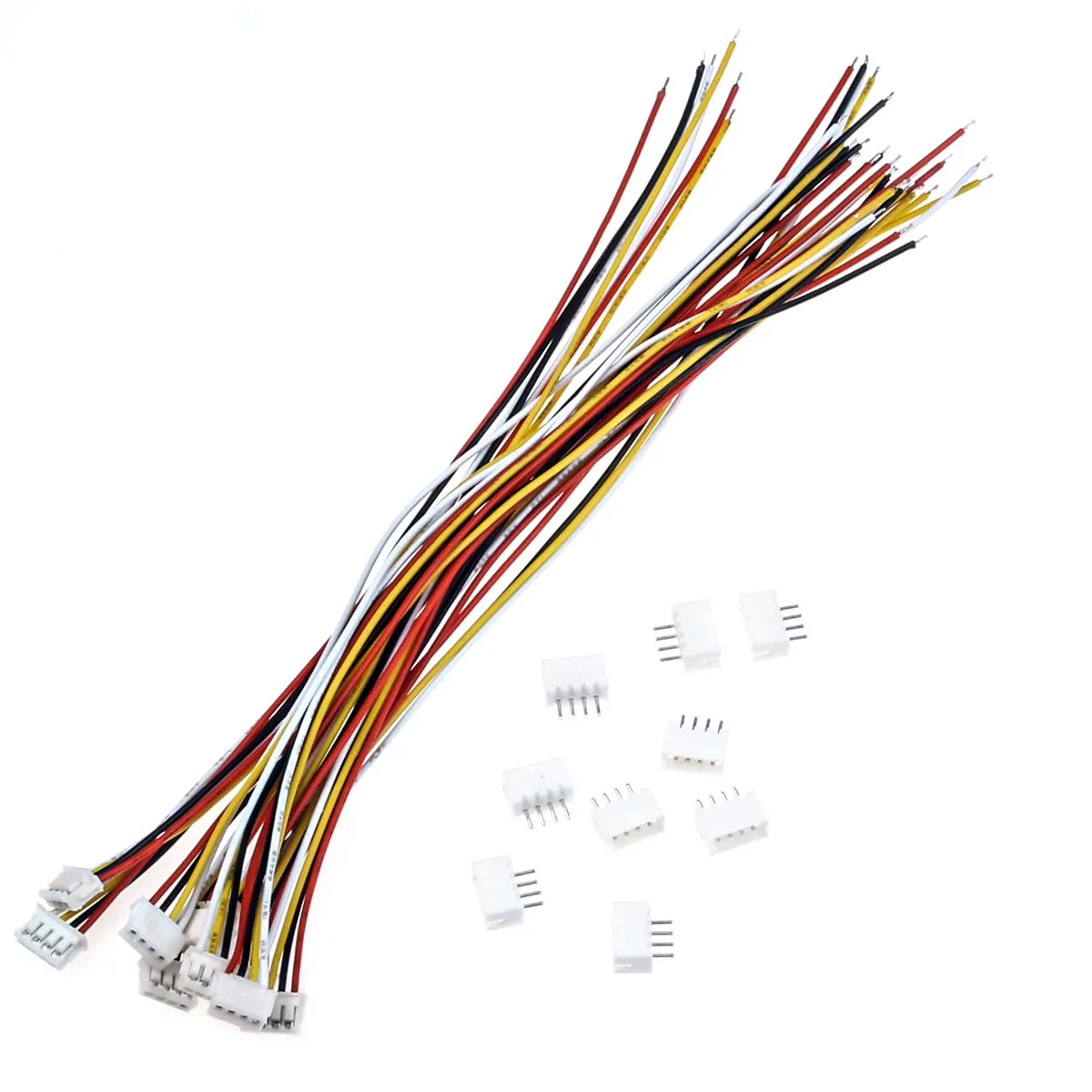 10 шт. 150 мм ZH-1.5 провода кабельный разъем DIY ZH-1.5 JST 4 Pin электронная линия одиночное подключение клеммы 28AWG разъемы