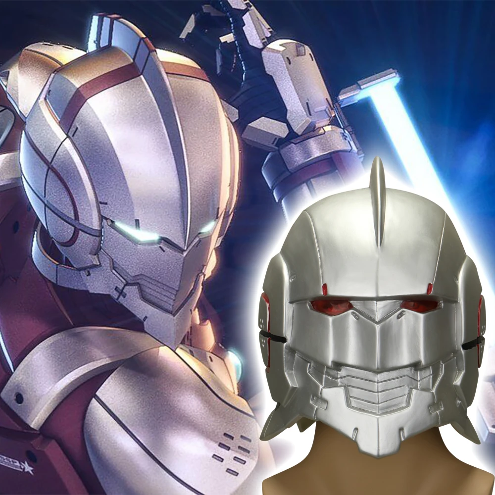 

Anime Ultraman Shinjiro Hayata Helmet Cosplay Helmets Mask Adult Unisex Collection Gift Halloween Party Prop