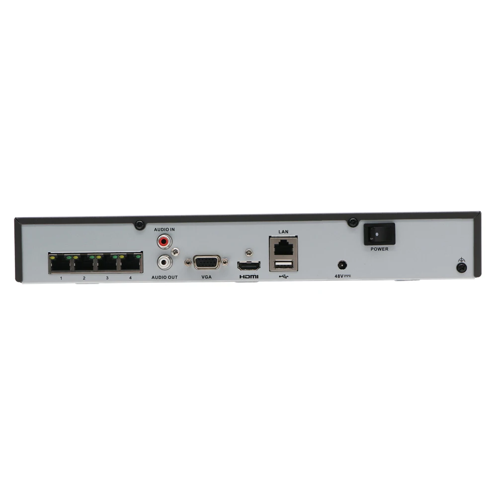 HiLook 4/8ch CCTV система Onvif NVR-104MH-C/4 P& NVR-104MH-C/4 P Hikvision Plug& Play 4/8 канальный 4K PoE NVR 1 SATA VCA Обнаружение