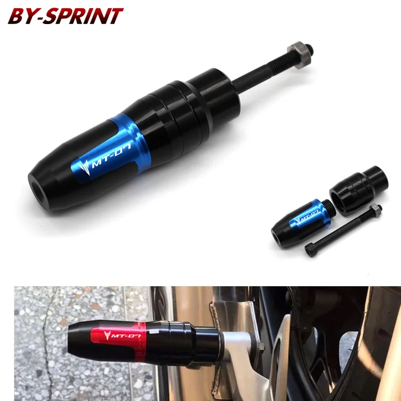 

MT-07 FZ-07 New Exhaust Sliders Crash Protector Frame Crash Pads Motorcycle CNC Aluminum For YAMAHA MT 07 MT07 FZ 07