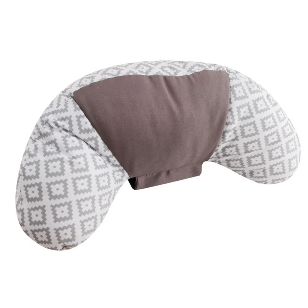 JINSERTA детское автомобильное сиденье дорожная подушка для шеи Подушка для поддержки плеч хлопковая повозка подголовника для путешествий мягкая спальная подушка - Цвет: Brown