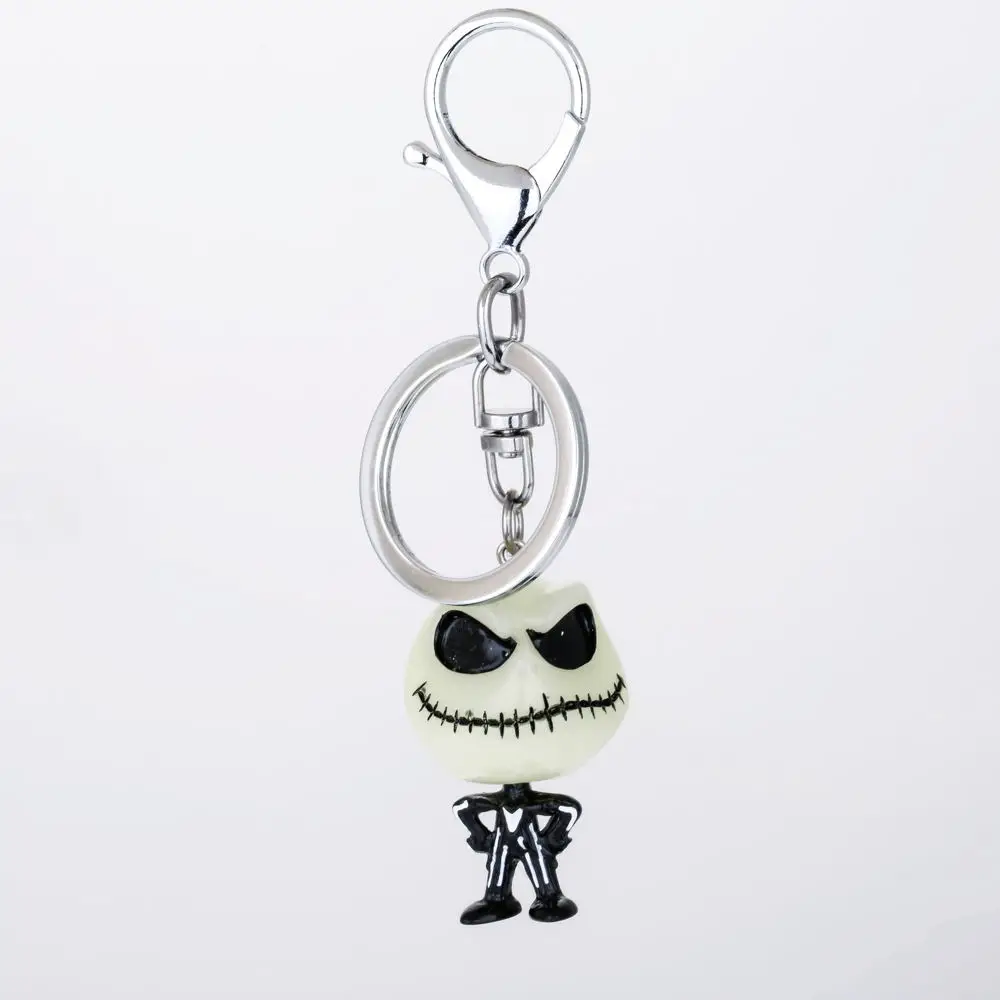 

Best Fashion 3D keychain The Nightmare Before Christmas Jack Skellington Key Ring Funny Stainless Steel Key Chain Cute Jewelry