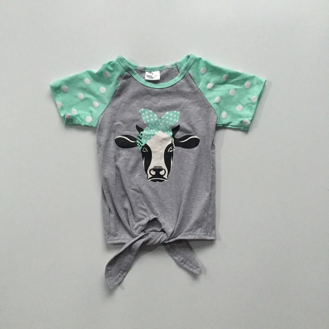 Одежда для мамы и дочки летние футболки Серые Рубашки с головой коровы, зеленые рубашки с рукавами одежда для мамы и ребенка футболки Mommy me