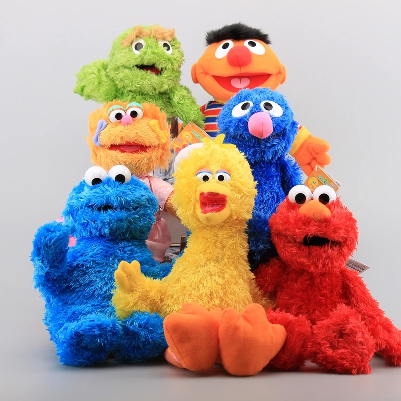 

7 видов стилей Street Elmo печенье Берт Гровер большая птица мягкая плюшевая игрушка 28- 35 см детские мягкие куклы милый подарок