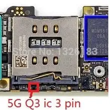 5 шт./лот для iPhone 5 5G Q3 микросхема на материнской плате осуществляем доставку компаниями HK post airmail(заказное, Авиапочта
