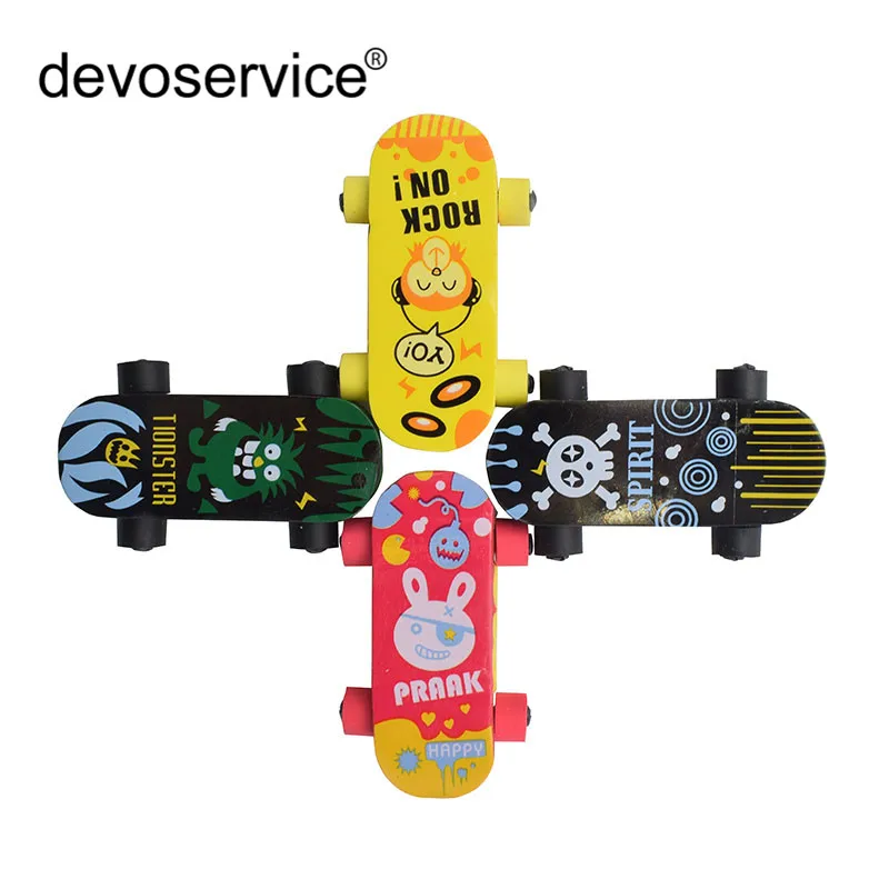 1Pc Cartoon Skateboard Eraser Kawaii Pencil Rubber Erasers Multicolor