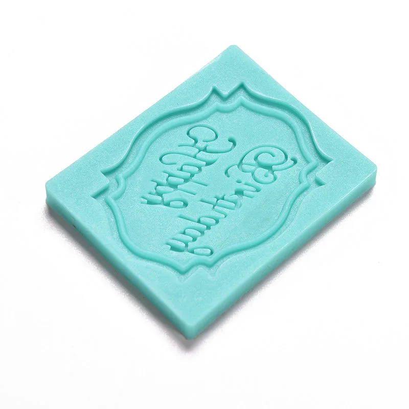 Happy Birthday Silicone 3D  Letters Numers Mold For Ice Jelly Chocolate Mold Birthday Cake Decorating Tool Mould