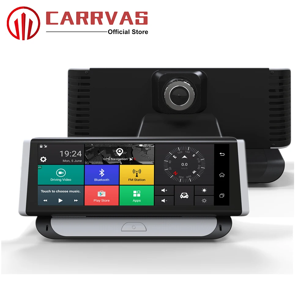 

CARRVAS Android DVR For Car 7.84 inch 1080P Android 5.0 GPS Navigator 1G RAM 16G ROM Bluetooth G-Sensor DVR Navigation 1280*480