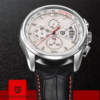 

2019 luxury brand Pagani Design watches Multifunction quartz mens sport wrist watch waterproof leather watches relogio masculino