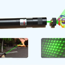 Зеленый лазерный свет фонарик высокой мощности светодиодная вспышка ручка зум точка соответствует 8 фотографий показать 18650 батареи