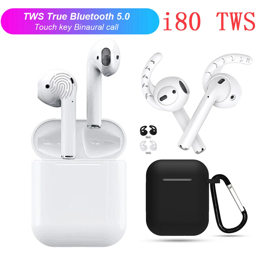 

I80 Tws Pop-up Air 2 Wireless Bluetooth Earphones Touch Control Earbuds 1:1 Size Headset Pk i10 i12 i20 i30 i60 tws
